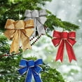 thumbnail image 4 of Lazo de árbol de Navidad para decoración interior y exterior, lazos grandes, regalo de fiesta, decoraciones navideñas, 4 of 5
