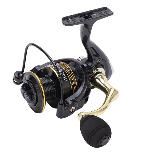 Carrete de pesca giratorio de Metal, brazo basculante, rueda de hilo de pesca, carretes de fundición de taza de alambre de MetalAD5000
