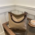 thumbnail image 4 of Bolso Mano para Mujer Con Correa Cuentas PU Hombro Hecho A Tejido Asa Superior, 4 of 7