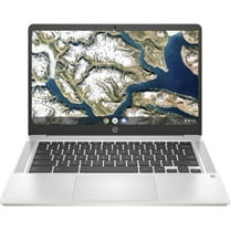 HP Chromebook 14" HD Laptop, Intel Celeron N4000, 4 GB RAM, 32 GB eMMC, Chrome OS, Mineral silver, 14a-na0030nr