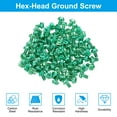 thumbnail image 3 of Unique Bargains 5/32 x 1/4 Inch Thread Ground Screws, 100 Pack Hex Phillips Head Flanged, 3 of 7