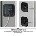thumbnail image 3 of CHOK 2pcs Refrigerator Locks Refrigerator Door Locks Fridge Locks Freezer Combination Locks, 3 of 6