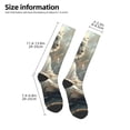thumbnail image 2 of Xecao Forest Meditating White Tiger Pattern Adult Stockings with Color-Block Design and 3D Print, Breathable Comfortable Hosiery for Daily Wear and Sports, 2 of 6