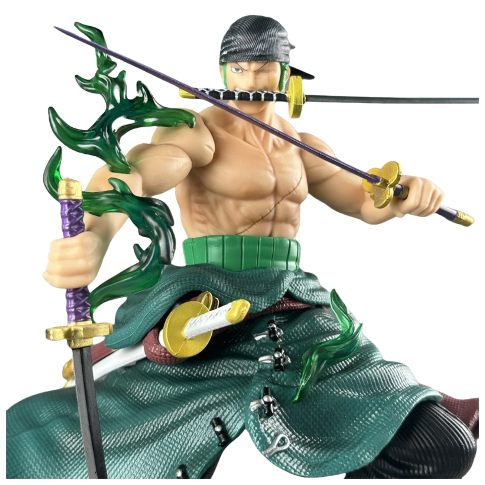 Dxuioz Action Toys Cross-dressing Roronoa Zoro Figure Anime PVC Statue Character Figure Collection Model Gift Ornaments 12.40inch