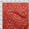 thumbnail image 3 of oneOone Georgette Viscose Red Fabric Asian Floral Block Dress Material Fabric Print Fabric By The Yard 42 Inch Wide, 3 of 4
