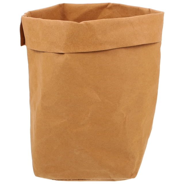 Miangastore 1 Ensemble Sac en Papier Kraft 23x22x12 Pouces Brun Résistant à l'Huile Anti-Fuite pour Marché Fermier