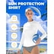thumbnail image 2 of Camiseta de Protección Solar AURUZA para Mujer con Manga Larga y UPF50+ Blanca Talla L, 2 of 7