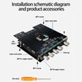 thumbnail image 3 of ZK-AS21 Compact 2.1Channel TPA3255 BT Digital Power Amplifier Board Module High And Low Tone Subwoofer Power Amplifier Board 220W*2+350W, 3 of 7