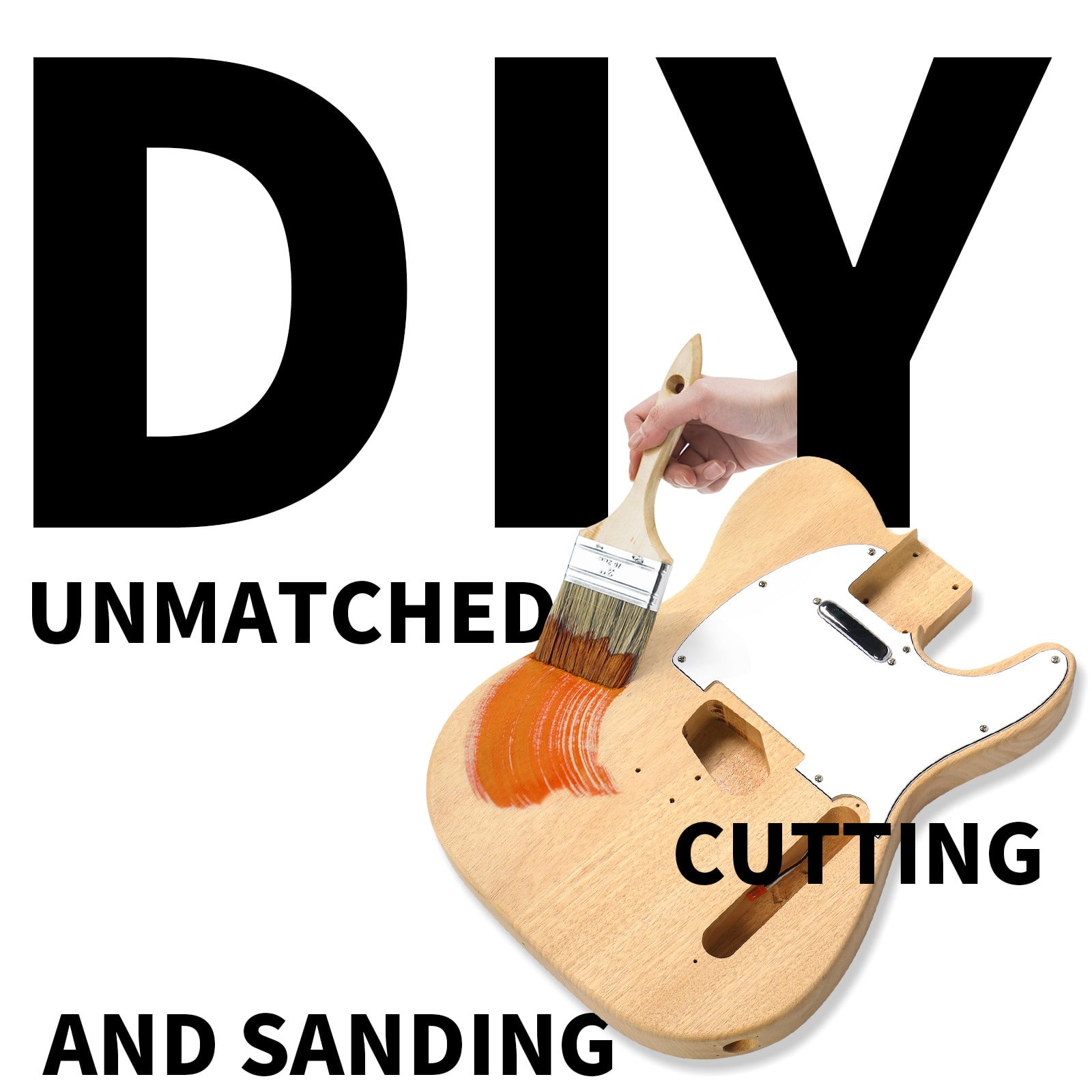 LINJH DIY 6 String TL Style Electric Guitar Kits With Accessories