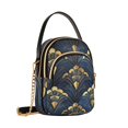 thumbnail image 7 of FORMRS Crossbody Bag for Women Shoulder Cell Phone Purse with Zipper, Blue Art Pattern, 7 of 7