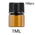 thumbnail image 3 of 50 piezas Mini botella de tapa de tornillo vacía Zulema para aceites de perfume 1ml color ámbar, 3 of 8