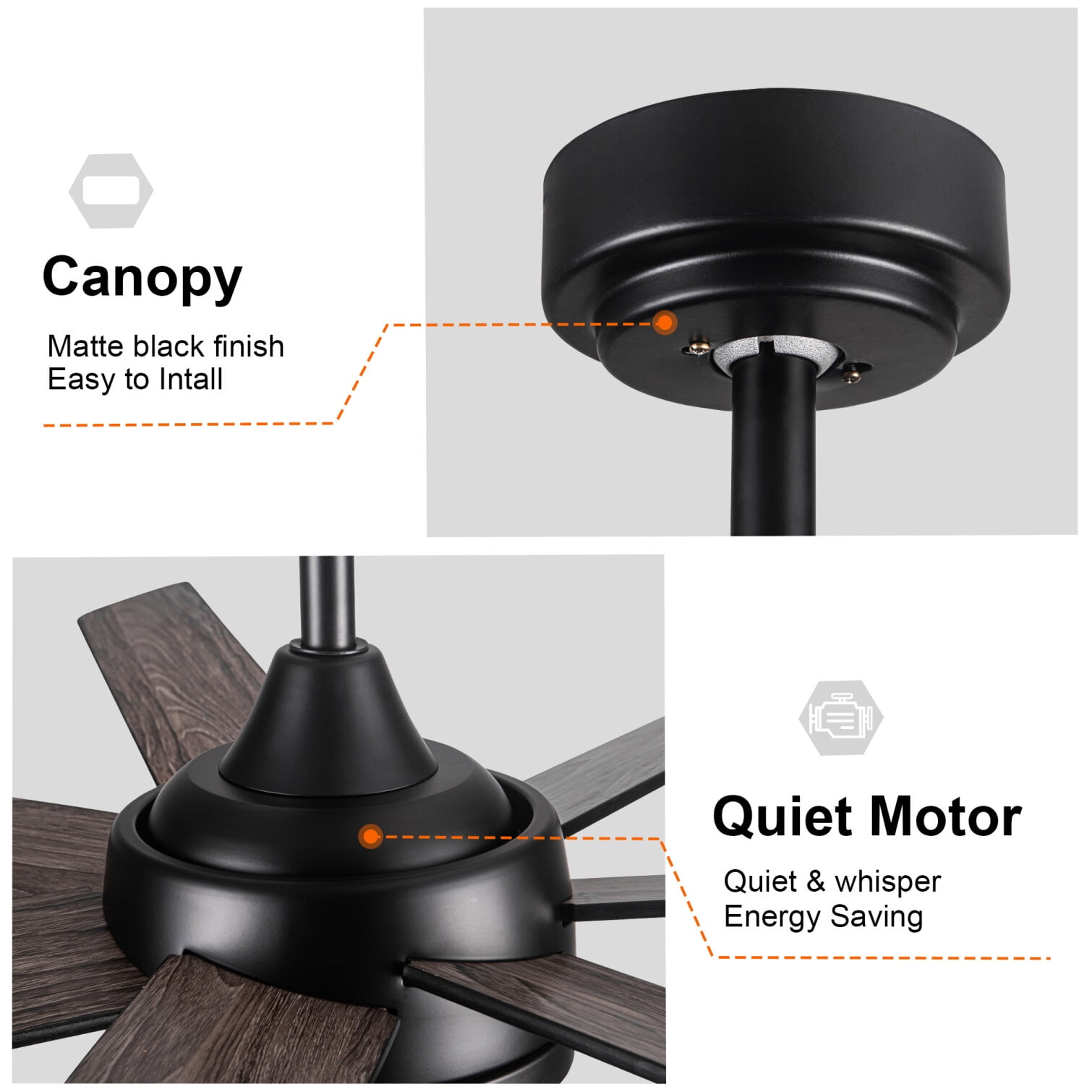 Triple Tree 72in Antique Black Ceiling Fan - Walmart.com