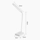 thumbnail image 5 of Lámpara de escritorio LED con 3 modos de luz LED, cuello de cisne de silicona, luz de lectura duradera de plástico para niños, para dormitorio, oficina, dormitorio, versión enchufable sin batería, 5 of 6
