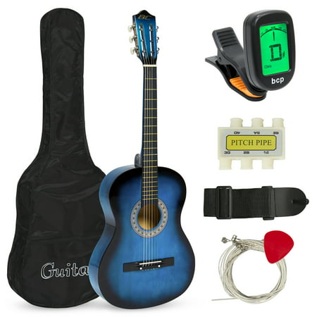 Best Choice Products Beginners Acoustic Guitar with Case, Strap, Tuner and Pick, (Best Acoustic Electric Guitar For The Money)