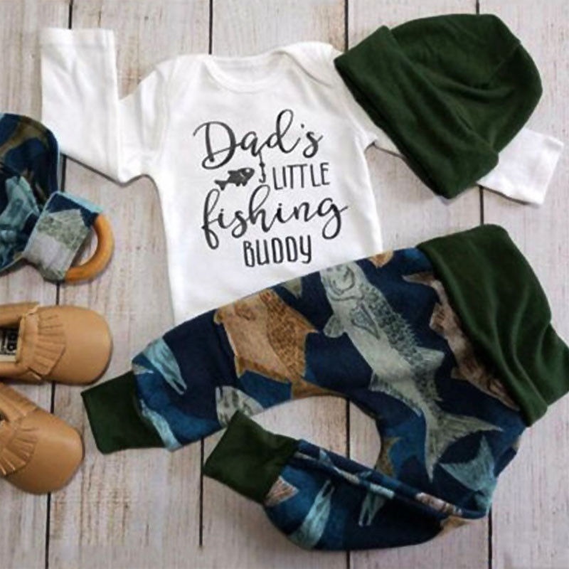 newborn baby boy fishing clothes
