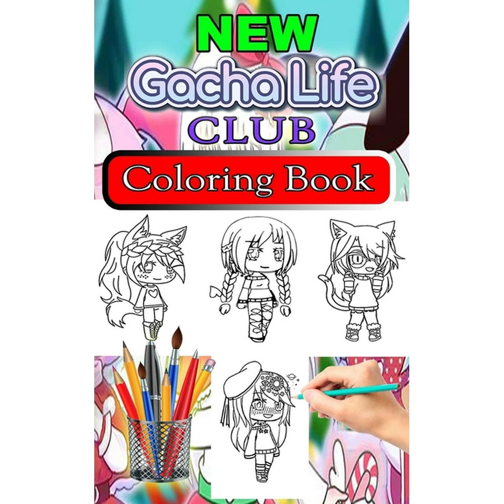 New Gacha Life Club Coloring Book Color Book Anime