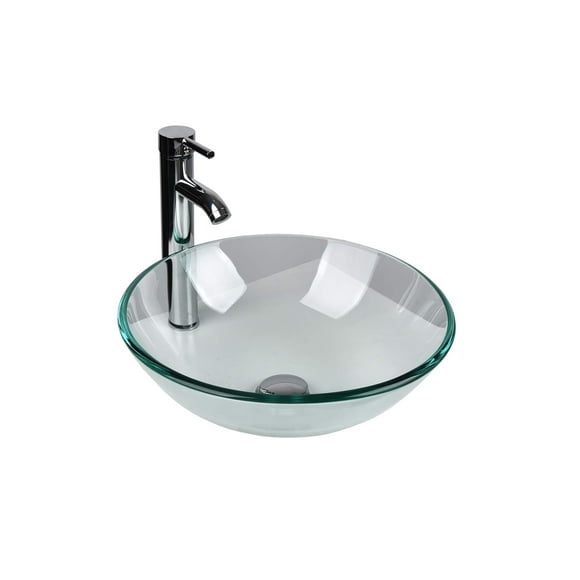 Esatto® Kit Drop Paquete De Precio Mejorado Lavabo Vidrio Llave Cespol Valvula Listo Para Instalar ESATTO ECONOKIT DROP