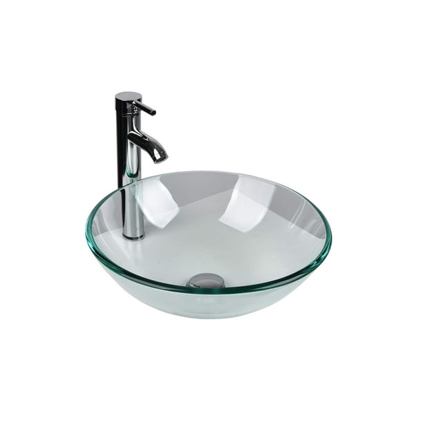 Esatto® Kit Drop Paquete De Precio Mejorado Lavabo Vidrio Llave Cespol Valvula Listo Para Instalar ESATTO ECONOKIT DROP