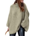 thumbnail image 1 of Suéter PRETTYGARDEN 2025 Otoño Cuello Alto Tejido Grueso XL, 1 of 8