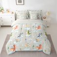 thumbnail image 2 of Feelyou Cute Dragon Animal Bedding Comforter Set 7pcs, Dreamy Stars Cloud Grey King Bedding Sets, Teens Kids Boys Girls Reversible Bed Sheets, Super Cozy Room Decor, 2 of 8