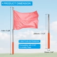 thumbnail image 2 of Unique Bargains 5.2 Feet Telescopic Handheld Flagpoles, Extendable Portable Guide Flag Pole with 2 Clips, Orange 4 Pack, 2 of 7