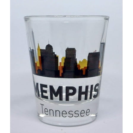 Memphis Tennessee Sunset Skyline Shot Glass