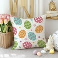thumbnail image 2 of hofaaa Easter Pillow Covers 20x20 Inch Set of 2,Colorful Eggs Decor Throw Pillow Covers,Spring Farmhouse Holiday Decorations Pillow Cases for Sofa Couch Home(07-20), 2 of 6