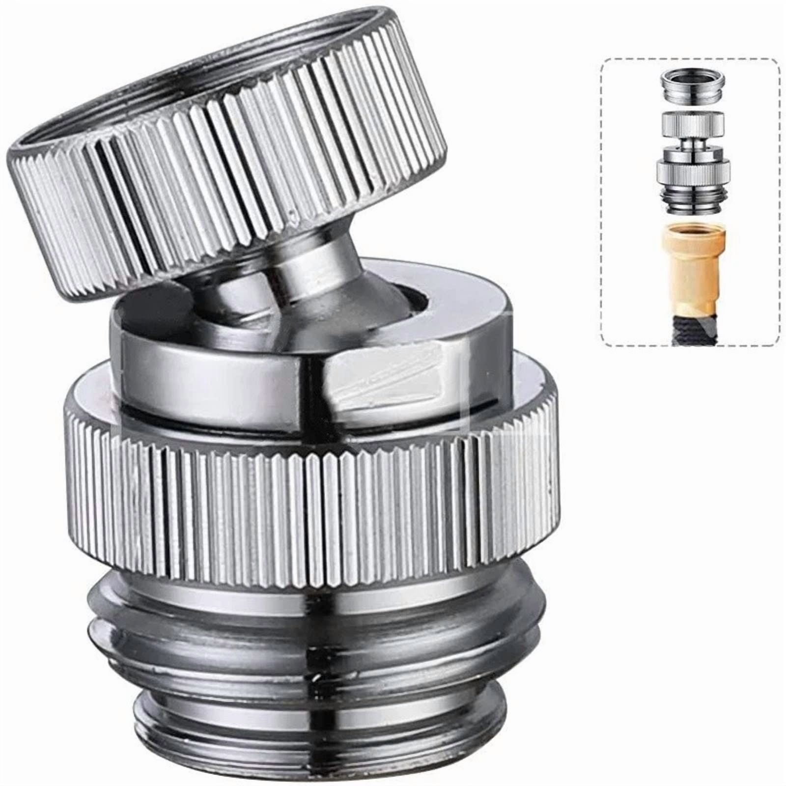 PURELY- Brass Sink Faucet 3/4" To Garden Hose Adapter Swivel Adapter With Aerator Kit Us