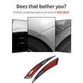 thumbnail image 5 of 2Pcs Carbon Fiber Car Wheel Eyebrow Arch Trim Lips Fender Flares Protector Strip, 5 of 5