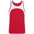 thumbnail image 2 of Adult Wicking Polyester Sleeveless Jersey with Contrast Inserts 340, 2 of 2