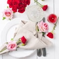 thumbnail image 5 of 12 Pcs Pink Flower Floral Napkin Rings Champagne Rose/Peony Pink Handicraft Wedding Table Decoration, 5 of 5