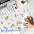 thumbnail image 4 of Long Mouse Pads for Desk,White Fairy Castle Pattern Desk Mats on Top Of Desks, Desk Mouse Pad Extra Large with 3mm Non-Slip Base and Stitched Edge for Gaming,Office,Work,Home 31.5"x11.8", 4 of 6