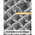 thumbnail image 5 of Upgraded Waffle Bath Mat, Super Absorbent Non Slip Bath Mats for Bathroom Floor, Machine Washable Bathroom Rugs with Tassels, Rubber Backed Bathroom Mats, Ultra Soft,Light Grey 24" x 72", 5 of 8