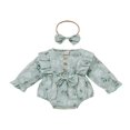 thumbnail image 1 of Bandeau à Manches Longues Imprimé Floral pour Bébé, 1 of 8