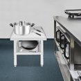 thumbnail image 4 of Stainless Steel Work Table, Restaurant Grade Backsplash Table, 440 lbs Capacity Garage Bench, 4 of 16