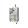 thumbnail image 4 of Fm Furniture Charco Bookcase in Melamine with Six  Shelves, White, 4 of 7