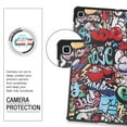 thumbnail image 3 of Dteck Case For Samsung Galaxy Tab S6 Lite 10.4" SM-P610 (2020 Released) 10.4 inch, Smart Patterned Leather Folio Case Shockproof Kickstand Automatic wake/sleep Cover ,Graffiti, 3 of 4