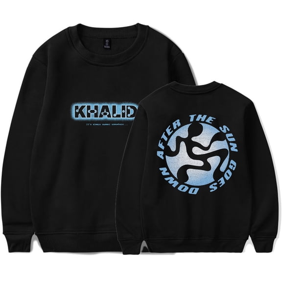 Khalid After The Sun Goes Down Merch Crewneck Sweatshirts Women Men HipHop Long Sleeve Tee