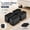 Rectangle-4 Pack-black, variant on Heavy-Duty Adjustable Bed Risers Furniture Lift Blocks for Desk Sofa Chair Legs Refrigerator Washing Machine Support Up to 4000 lbs