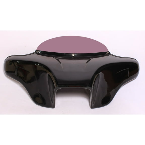PAINTED BLACK BATWING FAIRING WINDSHIELD for Harley TOURING ROAD KING 1994-Up Freewheeler Electra Glide Ultra Classic Led Lights