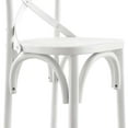 thumbnail image 6 of Modway Gear 39.5" Modern Style Elm Wood Counter Stool in White Finish, 6 of 8