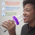 thumbnail image 4 of GWaT Hydration Tracker for Water Bottles, 2-Pack – Helps You Drink More Water Easily (Star Apple), 4 of 7