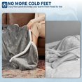 thumbnail image 3 of EuKer Oversize Electric Blankets, Wearable Heated Blanket with Sleeve and Foot Pocket for Home, Office, Dark Gray, 3 of 7