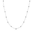 thumbnail image 3 of ARAIYA JEWELRY Sterling Silver Black Diamond Chain Necklace for Women (5/8 cttw, Black Color, I3 Clarity), 18", 3 of 3
