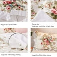 thumbnail image 2 of Antique Rose Bedding 100% Cotton Vintage Floral TwinXL Zipper Duvet Cover Shabby Retro Romantic Ruffle Bed Cover Bedroom Decor Soft 600 TC - No Insert, 2 of 5