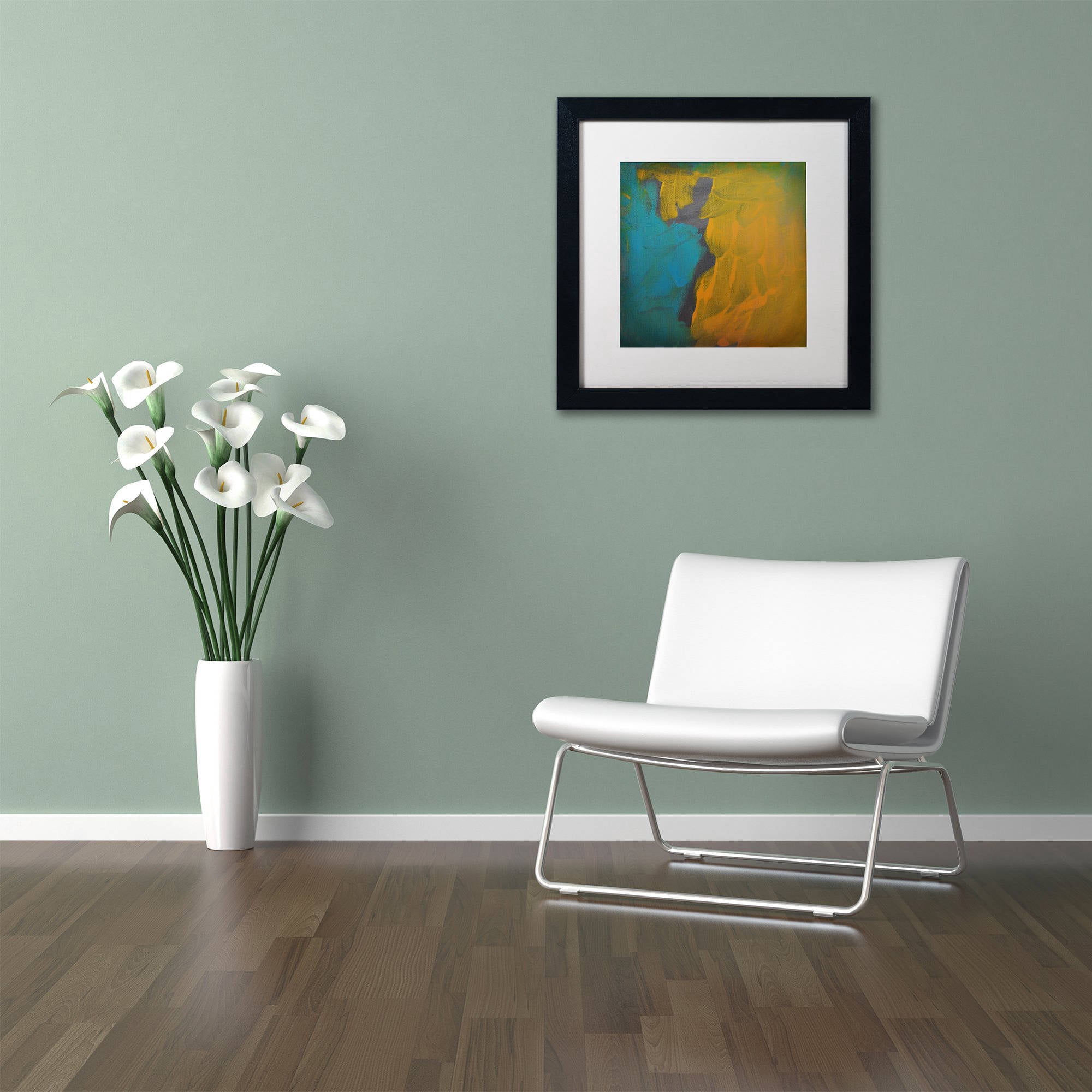 Trademark Fine Art "Rogue" Canvas Art by Nicole Dietz White Matte, Black Frame