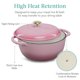 thumbnail image 5 of Olla holandesa de hierro fundido de 6 cuartos Best Choice Products, rosa, 5 of 7