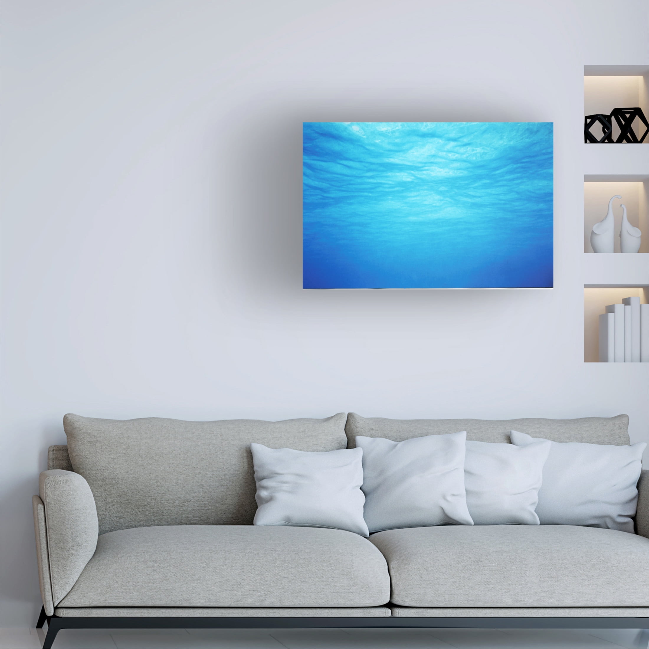 Canvas Wall Art - Clive Branson 'Underwater' Wall Art for Living Room, Bedroom, or Office Décor by Trademark Fine Art - 47 x 30 Inches