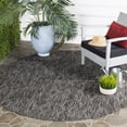 thumbnail image 3 of Safavieh Courtyard Teodor Geometric Indoor/Outdoor Area Rug, Black, 4' x 4' Round, 3 of 10