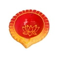 thumbnail image 2 of Way To Celebrate Diwali Decoration 4 Count Metal Casted Diyas Multicolor Finish, 2 of 7